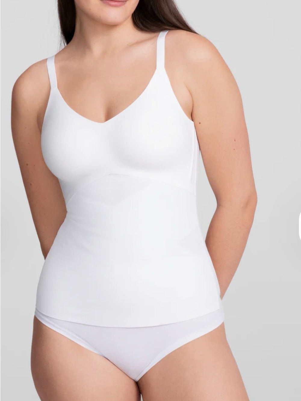 Honeylove Lift Wear‎ Cami 3X slimming shapewear white adjustable strap wireless